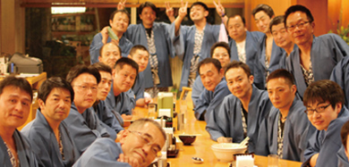 長島温泉での社員交流