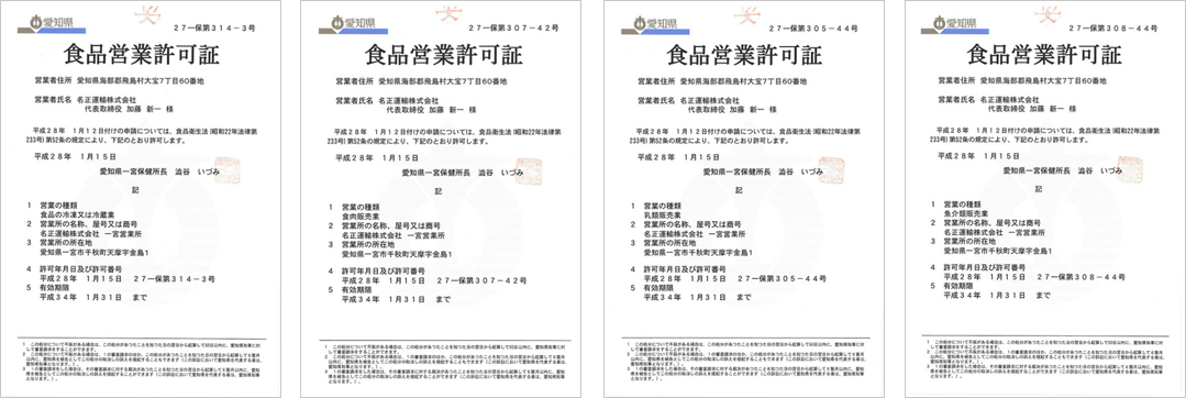 食品営業許可