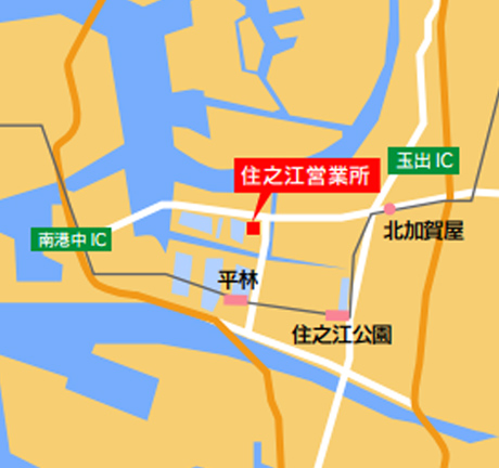 住之江営業所の場所の地図